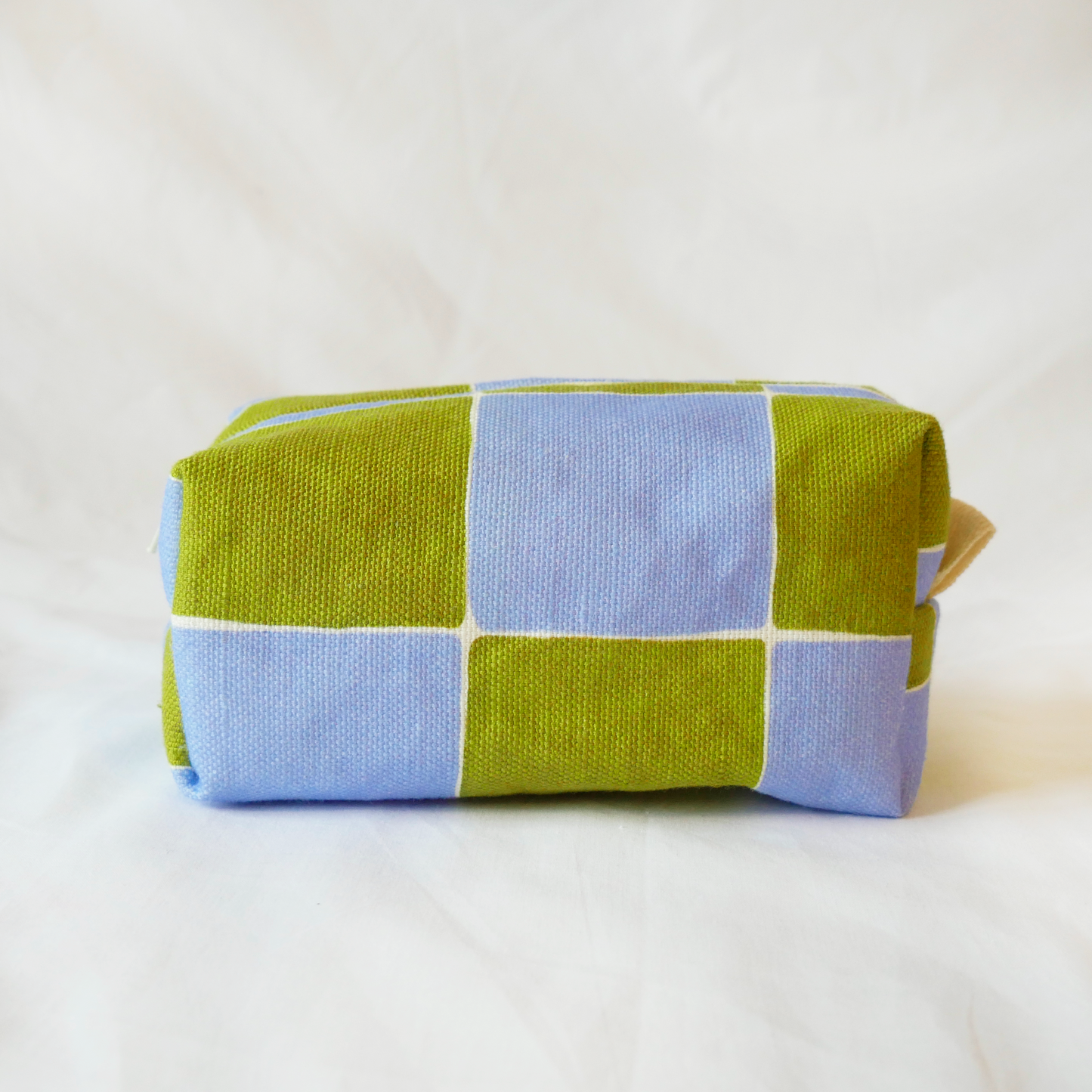 Tilly Make-Up Bag - Cornflower & Olive