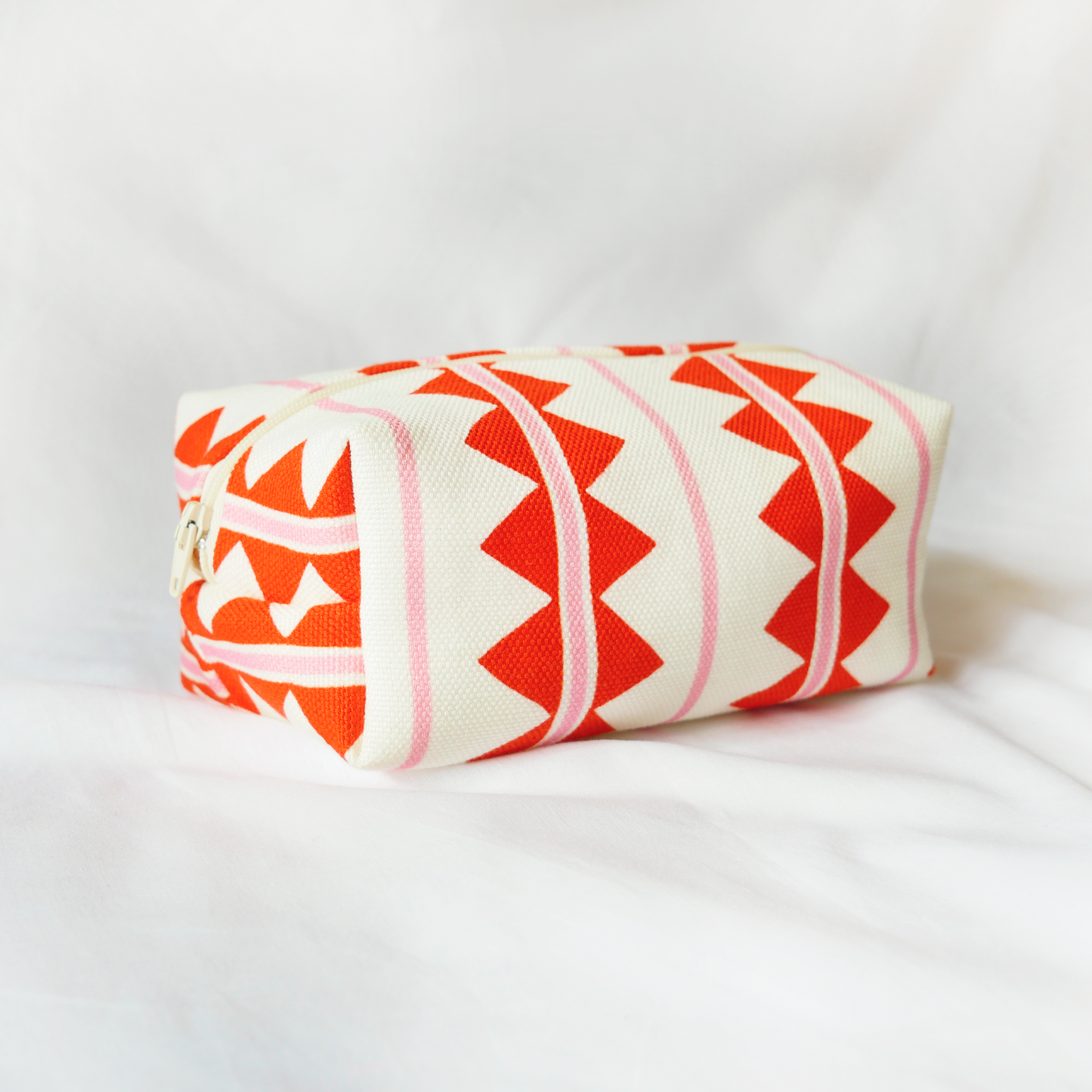 Ziggy Make-Up Bag - Pink & Red