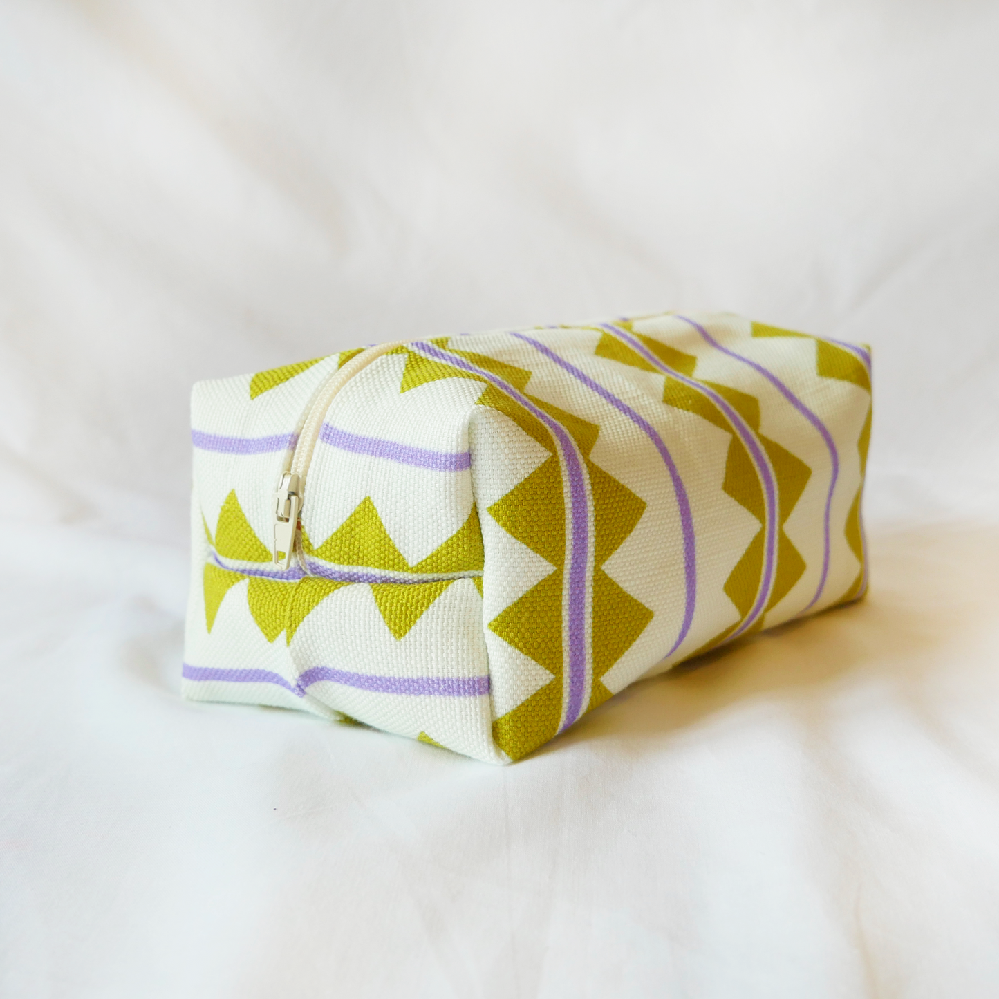 Ziggy Make-Up Bag - Mustard & Periwinkle