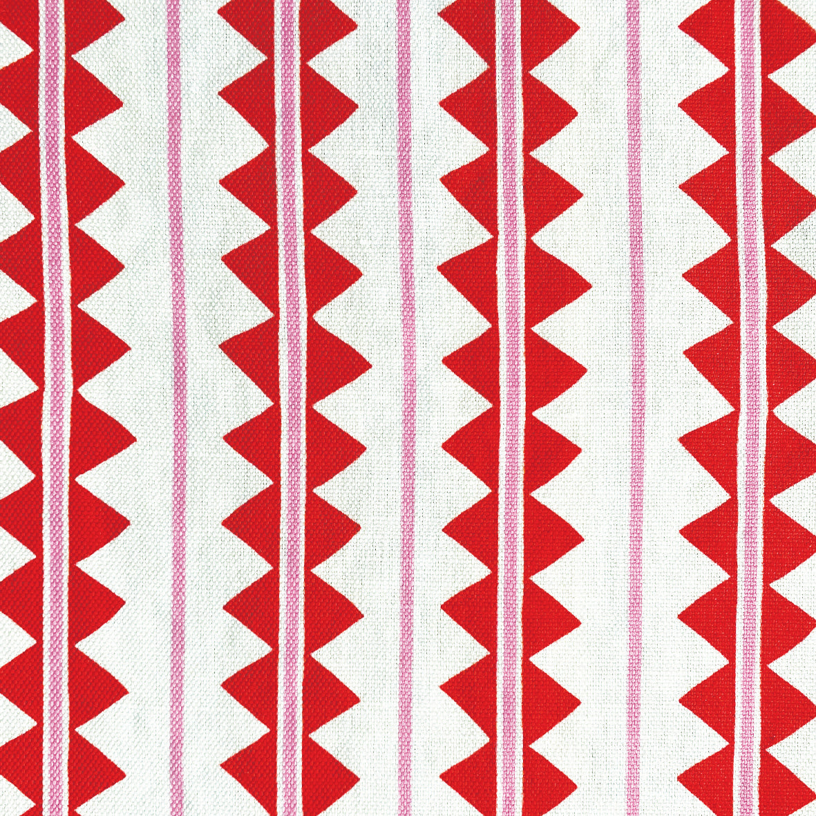 Ziggy Fabric - Pink & Red